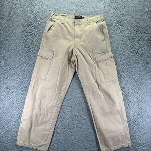 RSO Pant Mens 33x30 Beige Cotton Cargo Straight Workwear Utility Tactical Travel